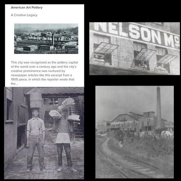 McCoy USA Spinning wheel planter with Scottie dog and cat. Vintage mid 1900s - Picture 2 of 11